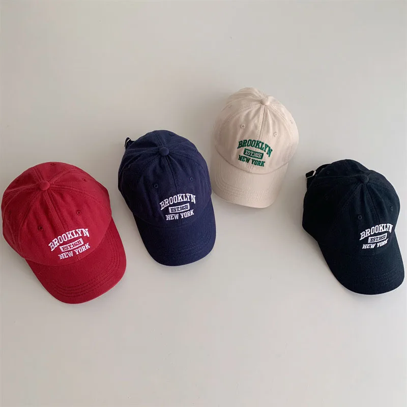 

Летняя бейсбольная стандартная Детская кепка для мальчиков и девочек однотонная детская Регулируемая шляпа от солнца повседневная Кепка От Солнца