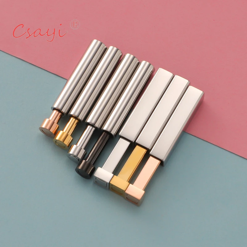 

Csayi 20pcs Mirror Polished Hidden Pendant Stainless Steel Blank Engrave Hollow Pipe Charms DIY Making Necklace Keychain Jewelry