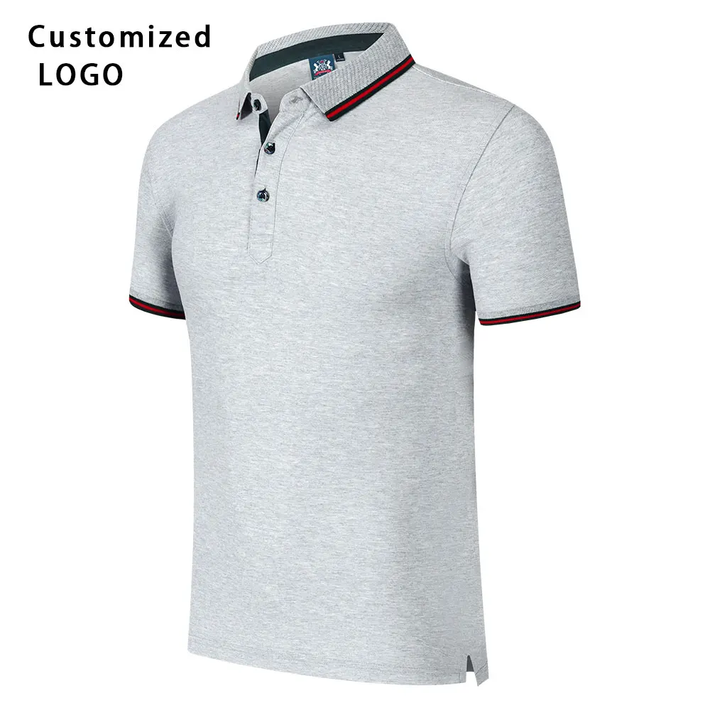 

Workwear Custom Logo Printed Short Sleeve T-Shirt Clothes Cultural Advertising Shirt Embroidery DIY Overalls Polo Shirt