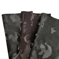 xht 43817 eco friendly biodegradable high quality leather smooth camouflage faux for making clothes jacket garment