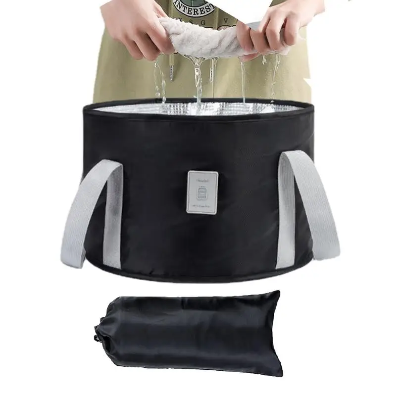 

Collapsible Foot Bath Basin Foldable Water Bucket Water Bag For Travel Camping Pedicure SPA Washing Container Bag Foot Soaking
