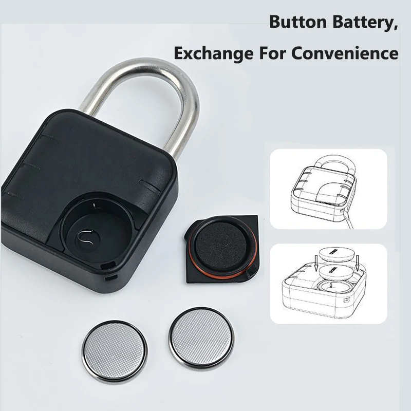 Фото Tuya умный Bluetooth пароль от отпечатка пальца замок водонепроницаемый без ключа безопасность электронная сумка для багажа чехол противоугонный замок №4