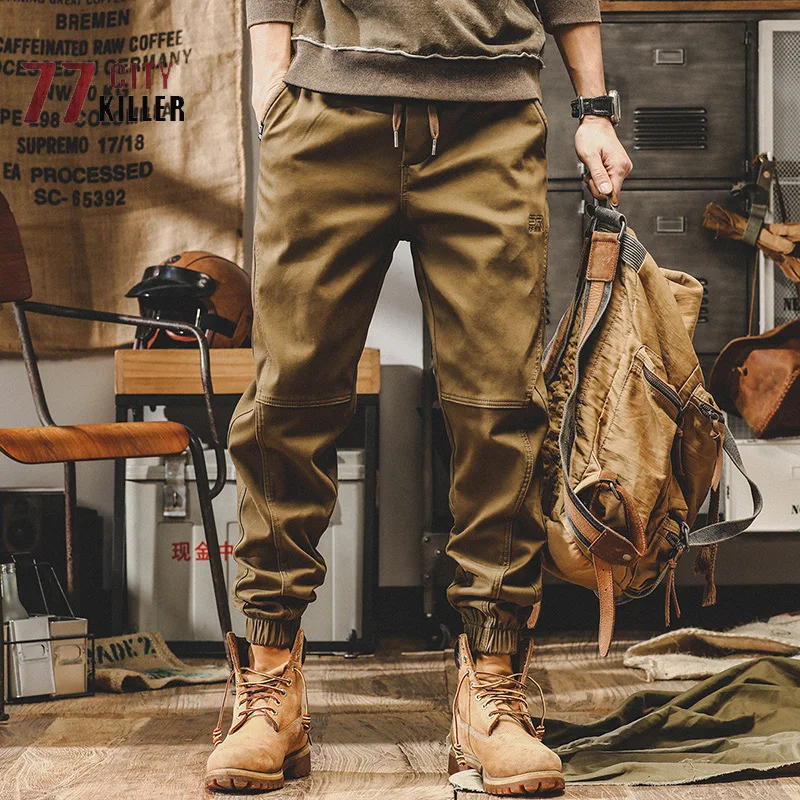 

Men's Retro Straight Cargo Pant Loose Casual Fashion Casual Pants Men Outdoor Sports Multi-pocket Military Tactical Sports Pants