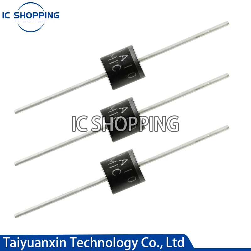 200PCS DIODE 10A10 6A10 20A10 R-6 DIP 6A 10A 20A 1000V Electrical Axial Rectifier Diode