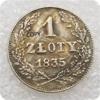 poland 1835 silver plated brass commemorative collectible coin gift lucky challenge coin copy coin