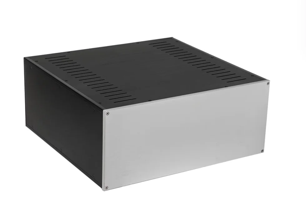 Алюминиевый корпус усилителя/корпус AMP DIY коробка (430*180*410 мм)