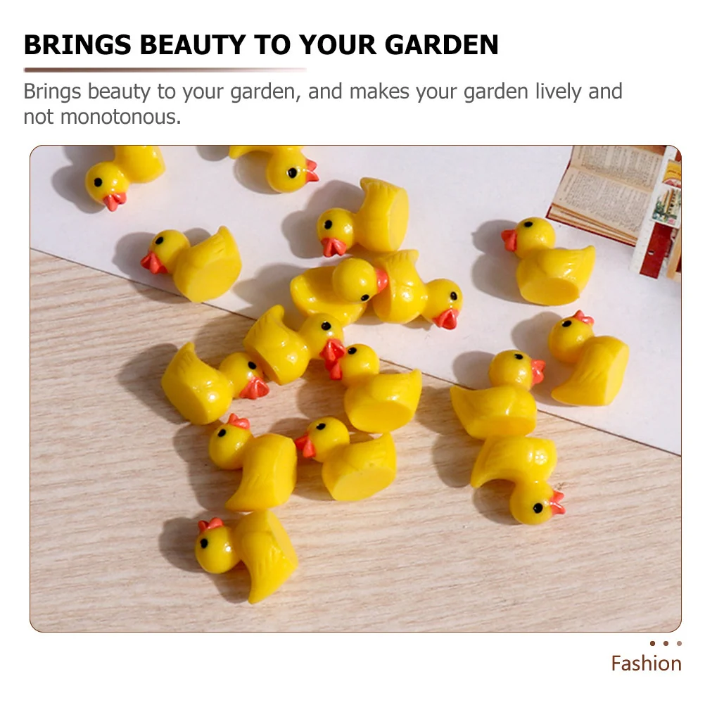 

Resin Duck Miniature Statue Figurines Decor Garden Landscape Decoration Tiny Ducks Moss