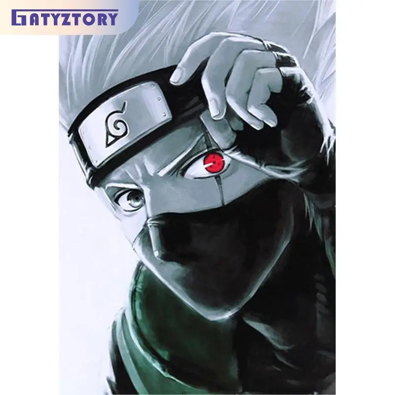 

GATYZTORY Diamond Painting With Frame Diamond Mosaic Anime Figures Jewelry Cross Stitch For Handiwork For Adults Kids Wall Art