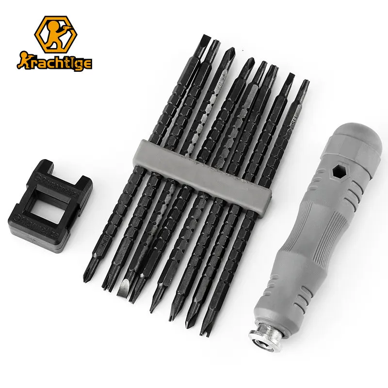 18 In 1 Telescopic Dual-purpose Screwdriver Set Different U-shaped Cross Word Screwdriver Multi-purpose Combination Hand Tool