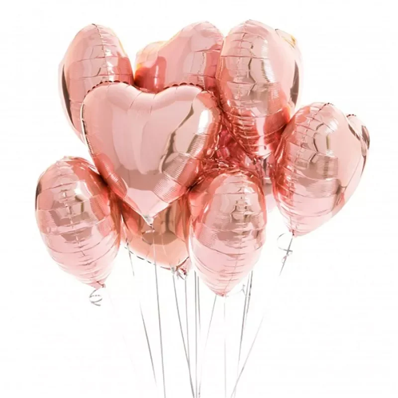 

Multi Rose Gold Heart Foil Balloons Helium Balloon Kids Birthday Party Decorations Wedding Balloons Baby Shower Supplies