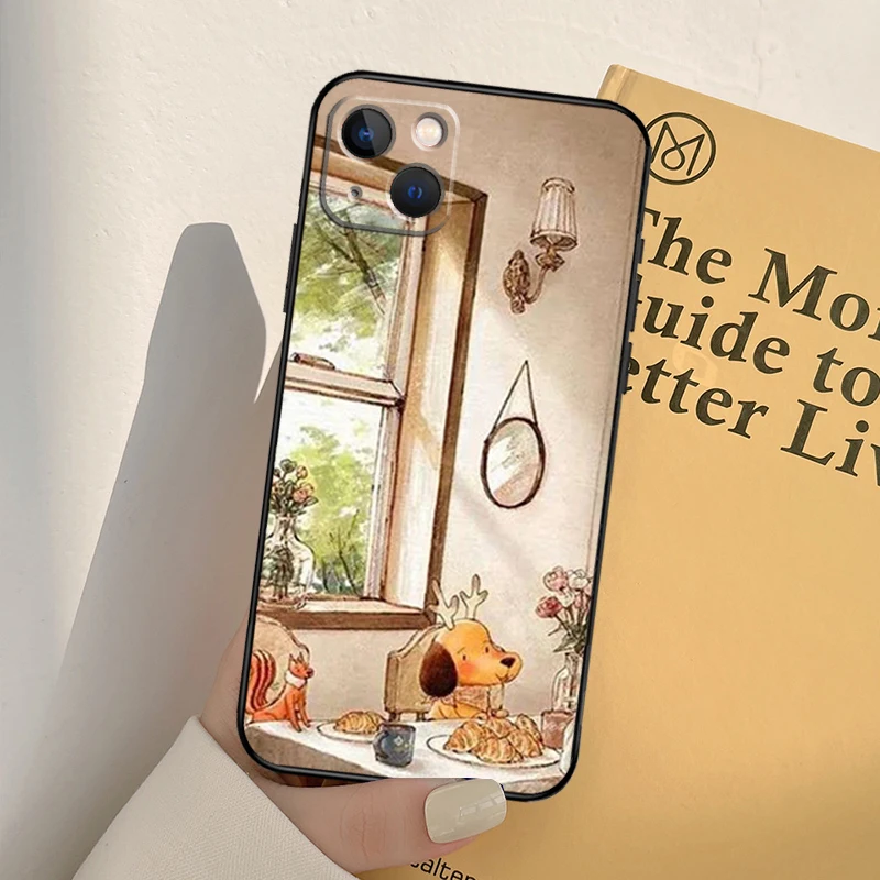 Чехол с дневником лесной девочки для iPhone 13 12 11 14 Pro Max Mini XR X XS MAX 6S 7 8 Plus SE 2020 2022 чехол