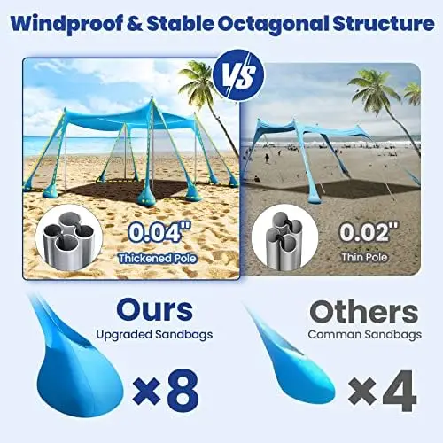 

Beach shade Camping Garden Tent Gazebo Beach tent sun shelte Gazebos for outdoor Tarp Camping equipment Beach tents Beach shade
