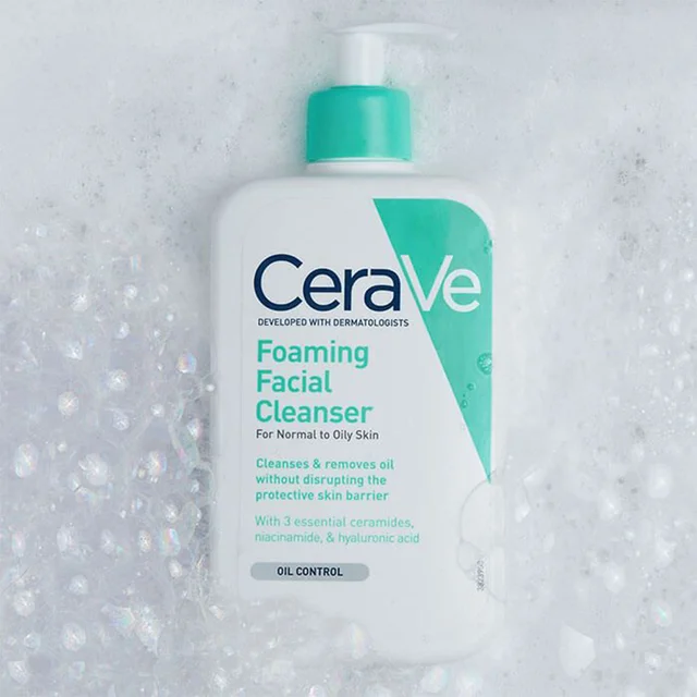 CeraVe Foaming Facial Cleanser | Daily Face Wash for Oily Skin with Hyaluronic Acid Ceramides and Niacinamide Fragrance Free 4