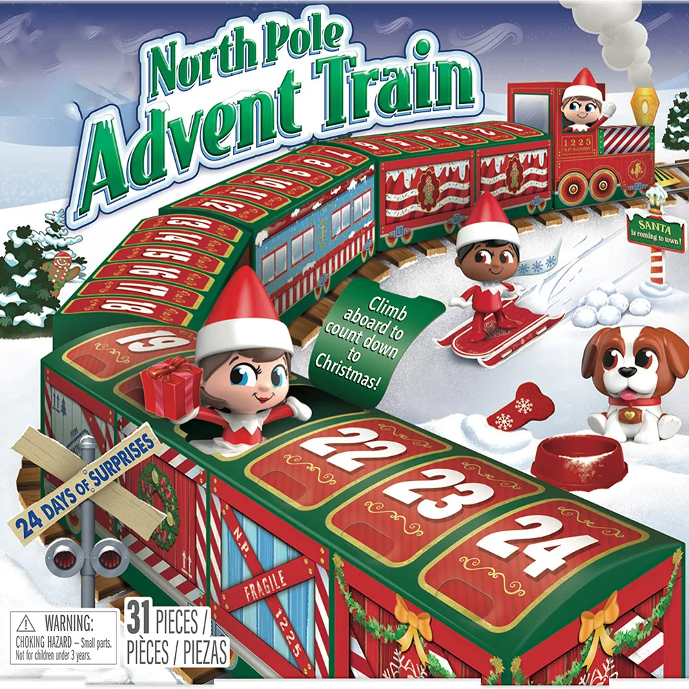 

New Toys Christmas Advent Calendar Pack Anti Stress Toys Kit Christmas Train Blind Box Blind Box Kids Christmas Gifts Blind Bag