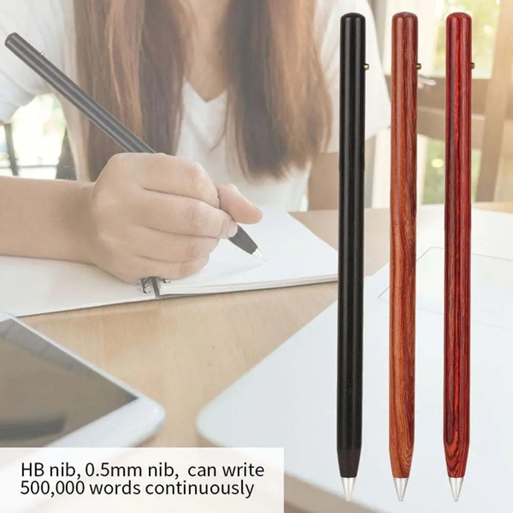 

Unlimited Writing Wood Penholder Gift Without Ink Kids Office Supplies School Stationery HB Eternal Pencil Inkless Pen