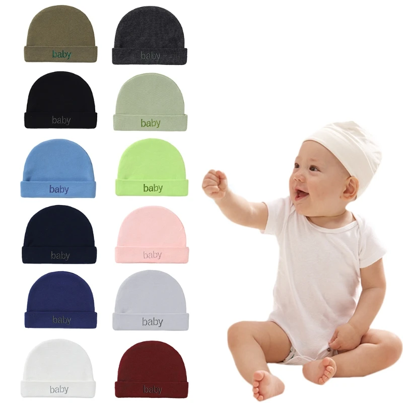

Toddler Boys Girls Headwrap Newborn Shower Gifts Baby Double Layers Hat Hospital Hat Nightcap Spring Summer Turban