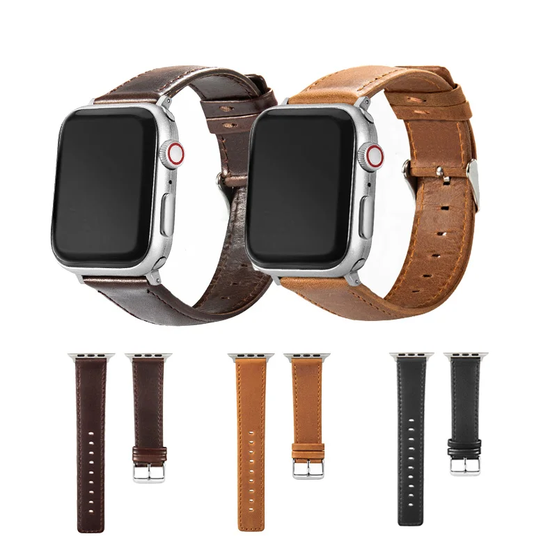 

Ремешок кожаный для apple watch, браслет 44 мм 38 мм 42 мм для iwatch band 42 мм 38 мм 40 мм 44 мм для apple watch 3 band 42 мм