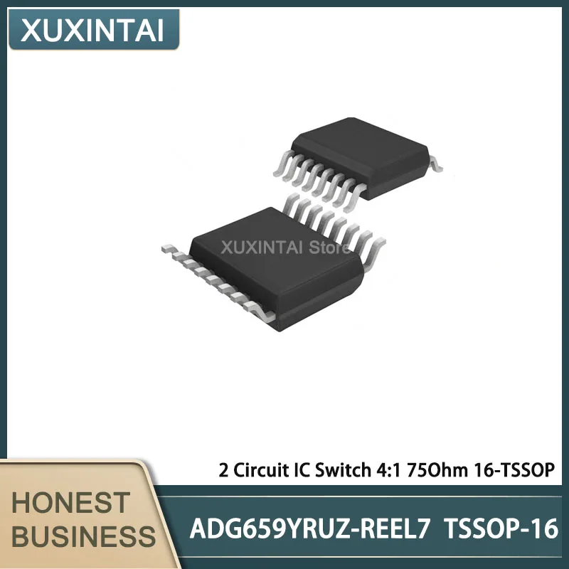 

10Pcs/Lot ADG659YRUZ-REEL7 ADG659YRUZ 2 Circuit IC Switch 4:1 75Ohm 16-TSSOP