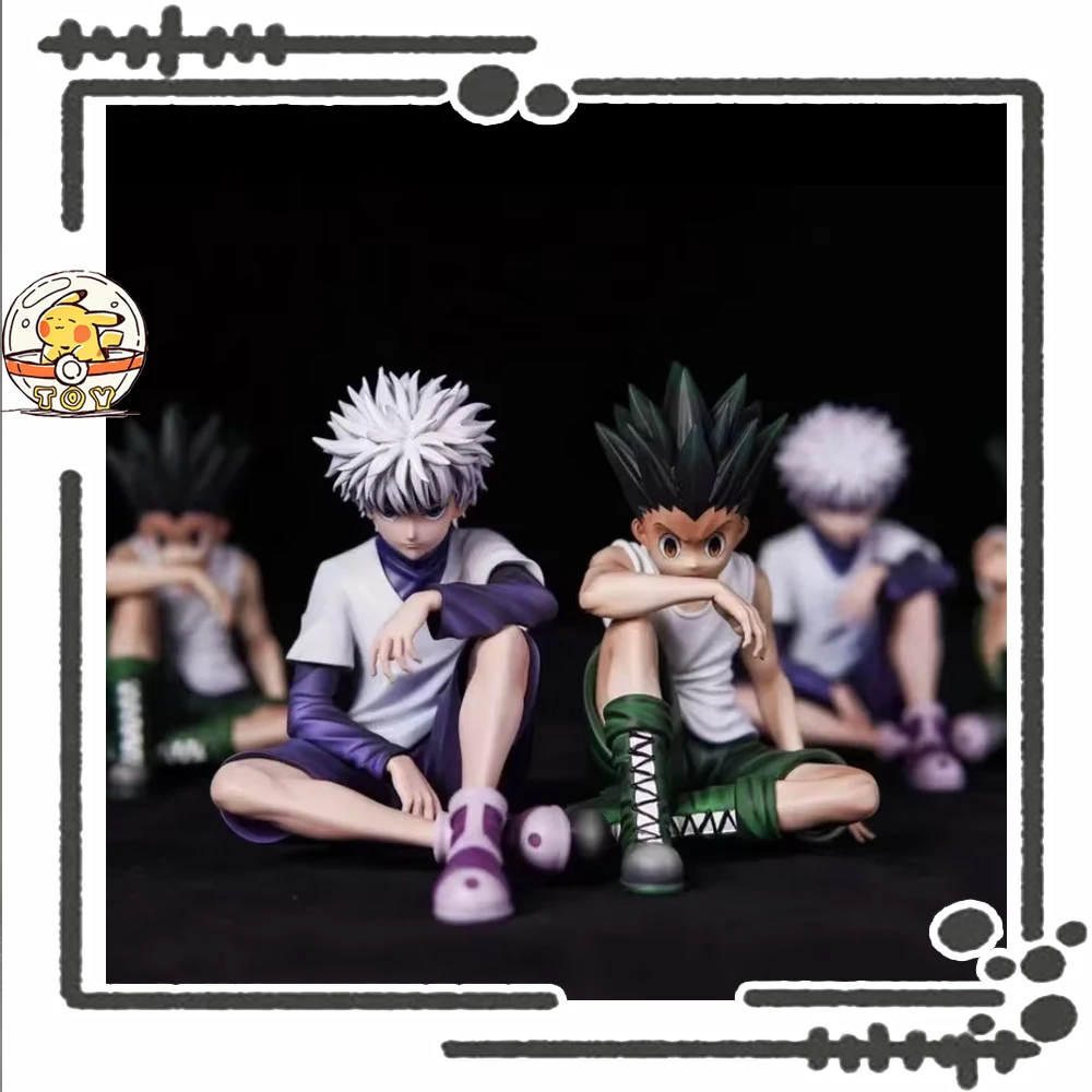 Фото [В НАЛИЧИИ] Hunter×Hunter Gon Killua Аниме Фигурка Лапша Стопор Модель Украшения GON·FREECSS Killua Zoldyck Фигурка Игрушка на заказ №1