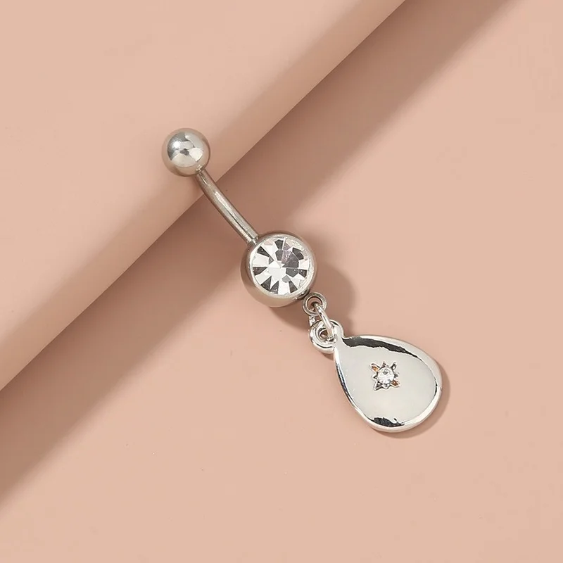 

MOONCORE Women Belly Button Rings Women's Navel Piercing Earring Sexy Body Jewelry Stainless Steel Zircon Woman Accessories