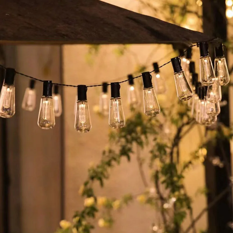 

S14 Bulb Light String Fairy Party Atmosphere Lighting Garden Indoor/outdoor garland Decor Christmas Globe Decorations for Home