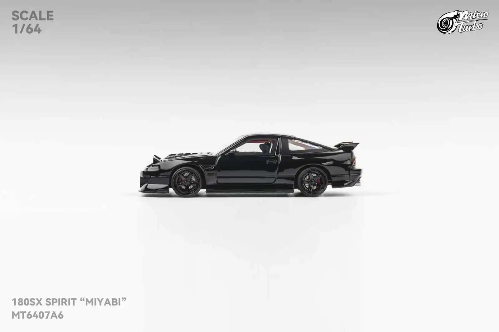 Модель автомобиля Micro Turbo 1·64 180SXSpirit MIYABI PianoBlack, литая под давлением, коллекционная, подарок к 2026 году (art.: 3920d9bb74994) - 3920d9bb74994