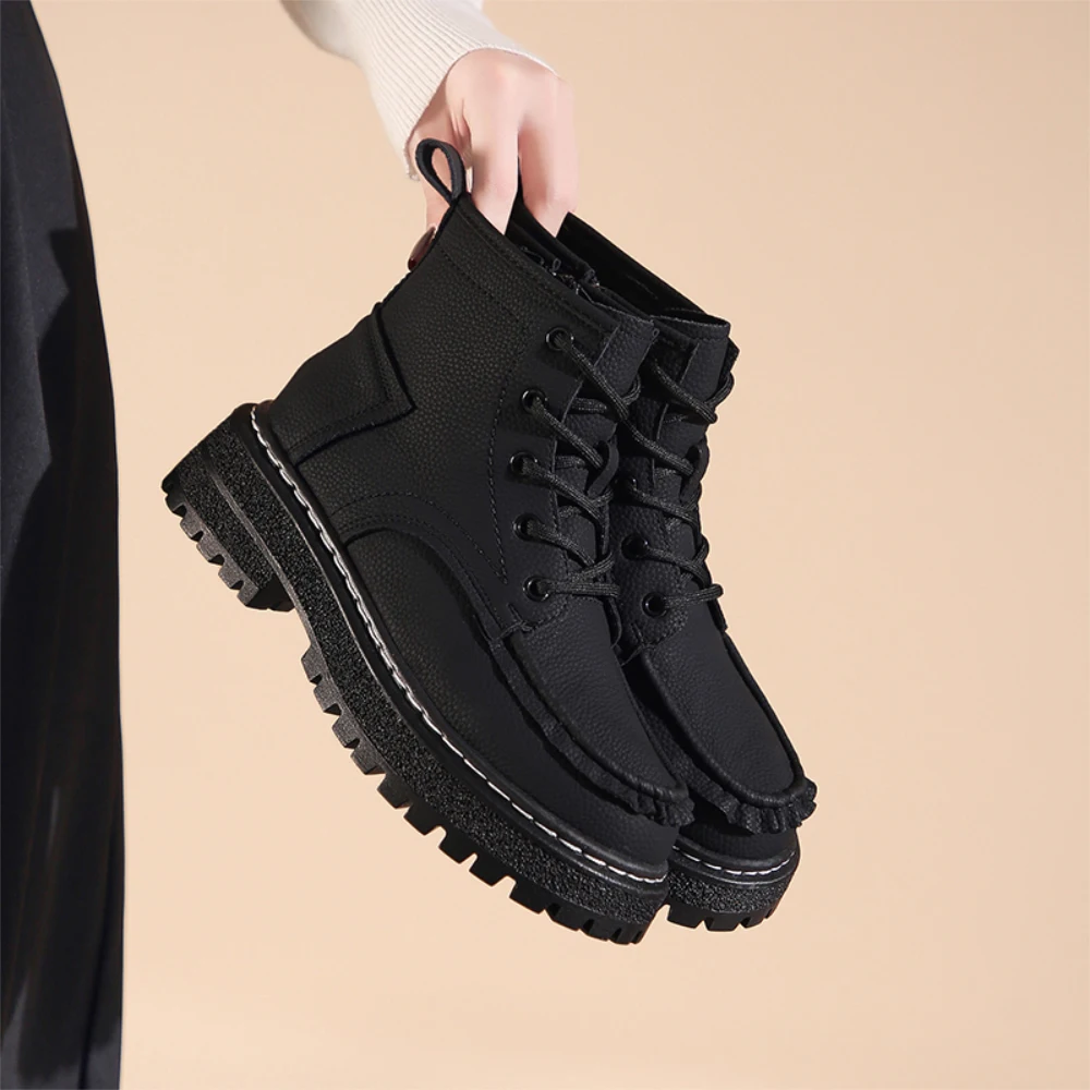 Martin boots women 2023 shoes everything cool trend laser leather ankle boots handsome motorcycle short boots tide