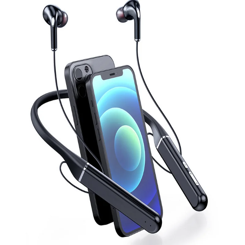 

New high quality 5.0 Bluetooth headset with hanging neck, wireless Bluetooth headset, binaural hanging neck,