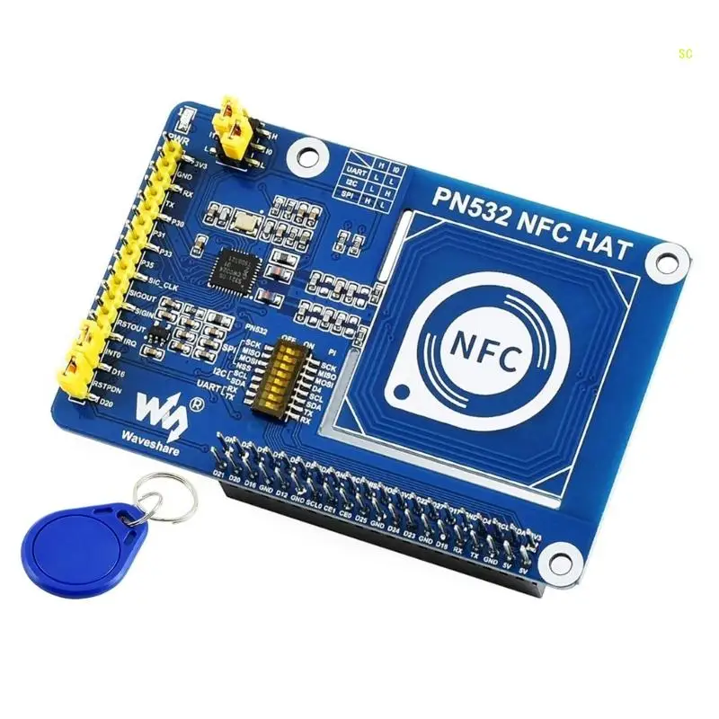 

3,3 В/5 В 13,56 МГц NFCHAT PN532 модуль HAT комплекты коммутационных плат для RaspberryPi 4B дропшиппинг