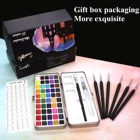 507290100 цветов высококачественные однотонные акварельные цвета школьная искусственная Женская одежда для рисования акварель Набор для рисования