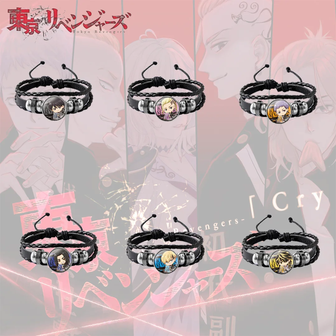 

Hot Anime Tokyo Revengers Hand Catenary 8 Personage Style Bracelet Key Chain Jewelry Accessories Christmas Gift Hand Decorations