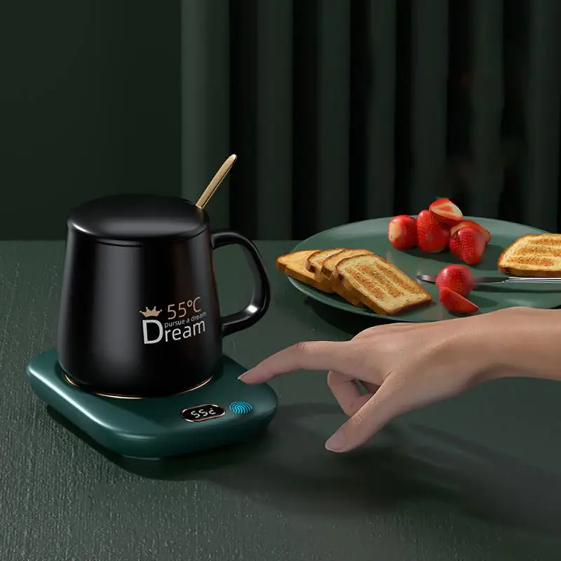 

Heating Coasters USB Smart Thermostatic Cup Coaster Smart Warming Cup Pad Coffee Drink Warmer Heater Mugs Electric Cup Coaster