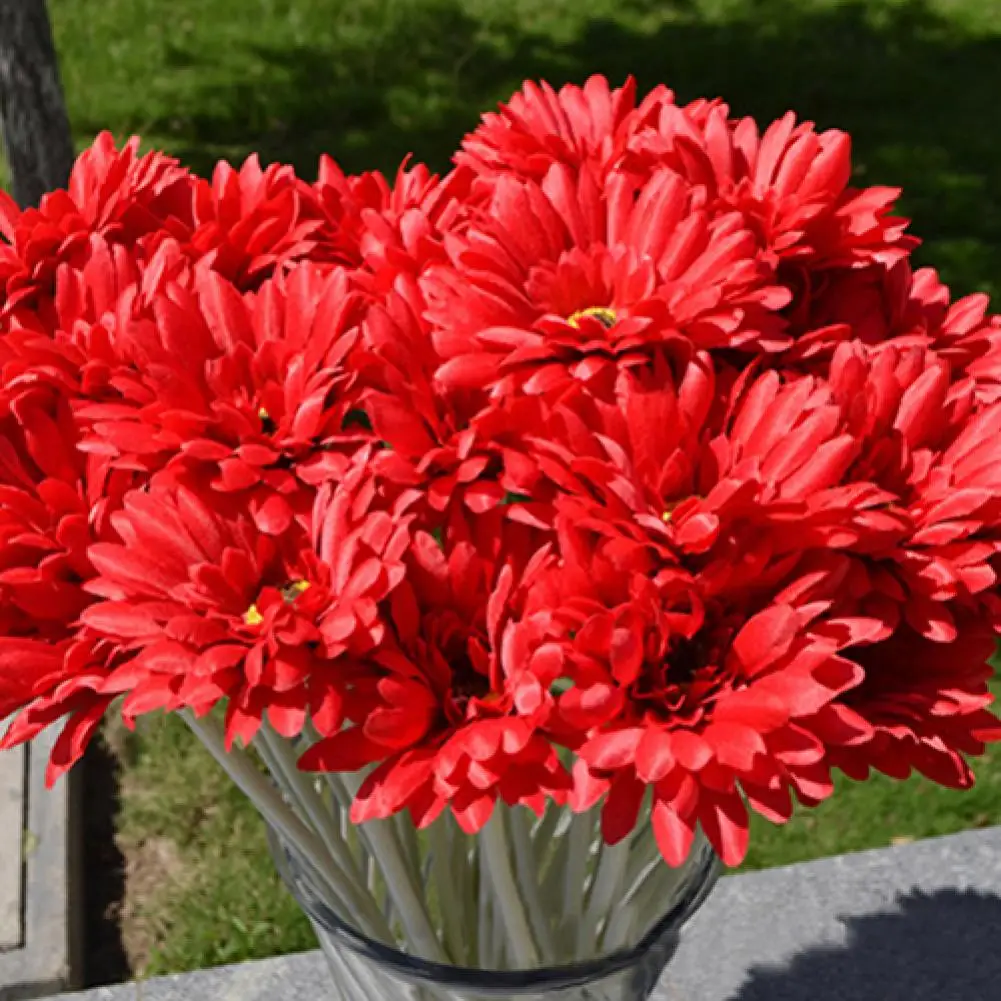 

Useful Simulation Flower Realistic DIY Simulated Chrysanthemum Branch Sweet Flower Artificial Flower Artificial Flower 1Pc