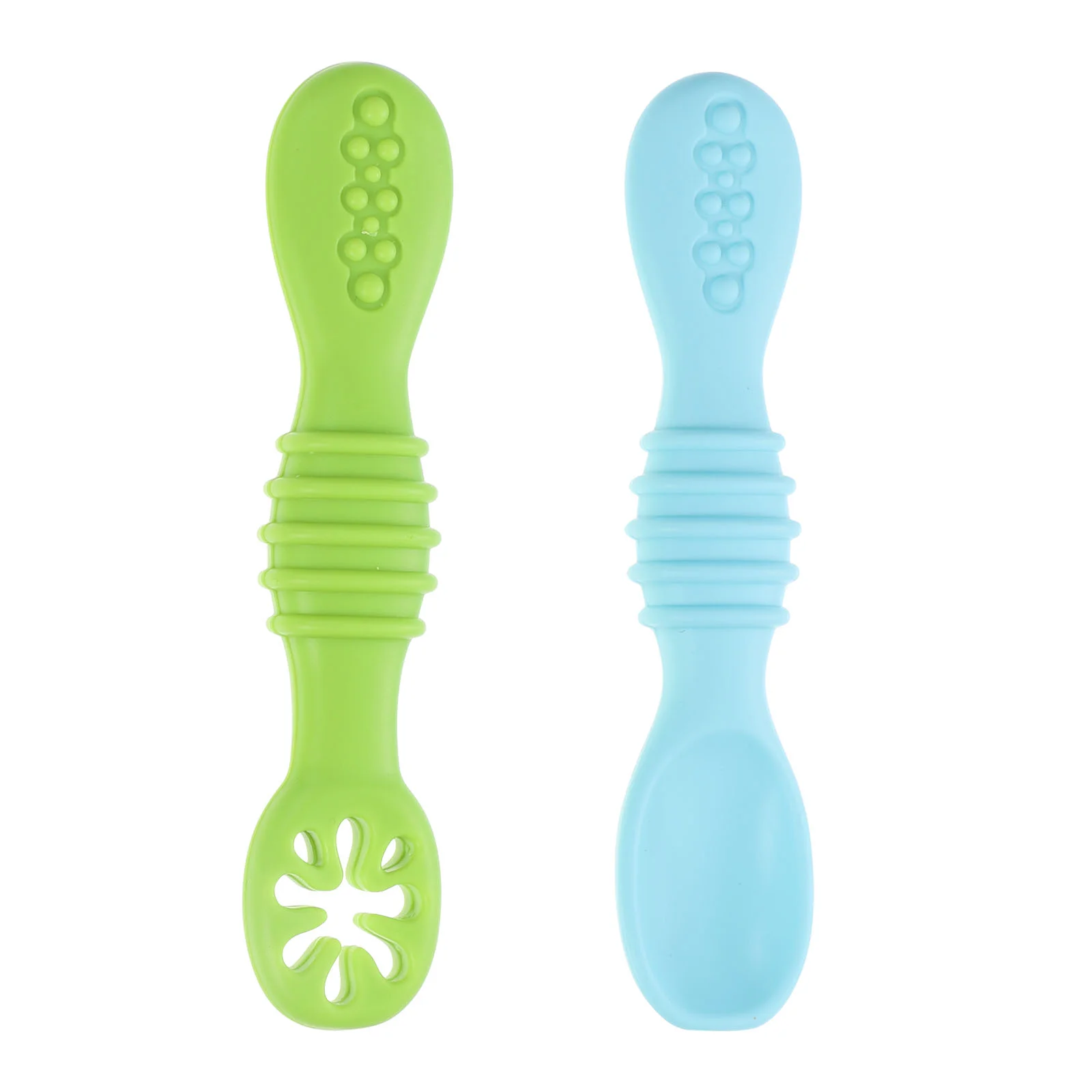 

Spoon Baby Silicone Training Feeding Dessert Coffee Rice Soup Mixing Infant Toddler Bendabletrainer Cutlery