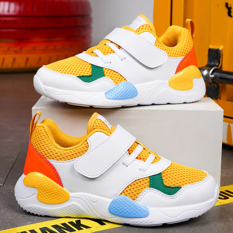 

Kids Boys Shoes 2022 Breathable Mesh Running Sports Tennis Non-leather Casual Shoe Children Boy Sneakers Chaussures Pour Enfants