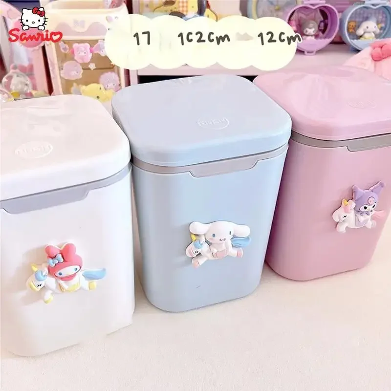 Настольная корзина для мусора Mymelody Cinnamoroll Kuromi мультяшная Sanrio спальни коробка