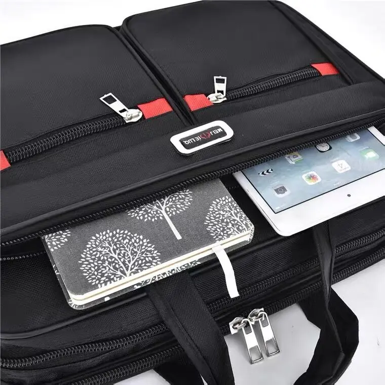 Business Trips Essential Briefcase Multifunction Travel Document Laptop Storage Shoulder Bag Material Organize Handbag Accessory
