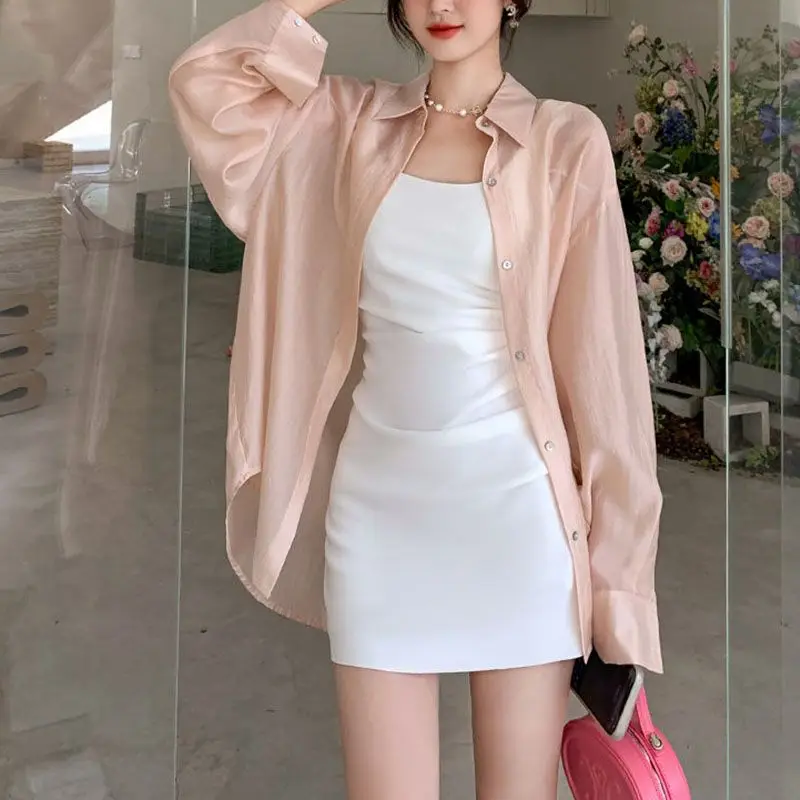 

Женская Весенняя блузка DAYIFUN, новинка 2023, Женская шикарная винтажная блузка с защитой от солнца и пуговицами сзади, корейская модная шифонов...