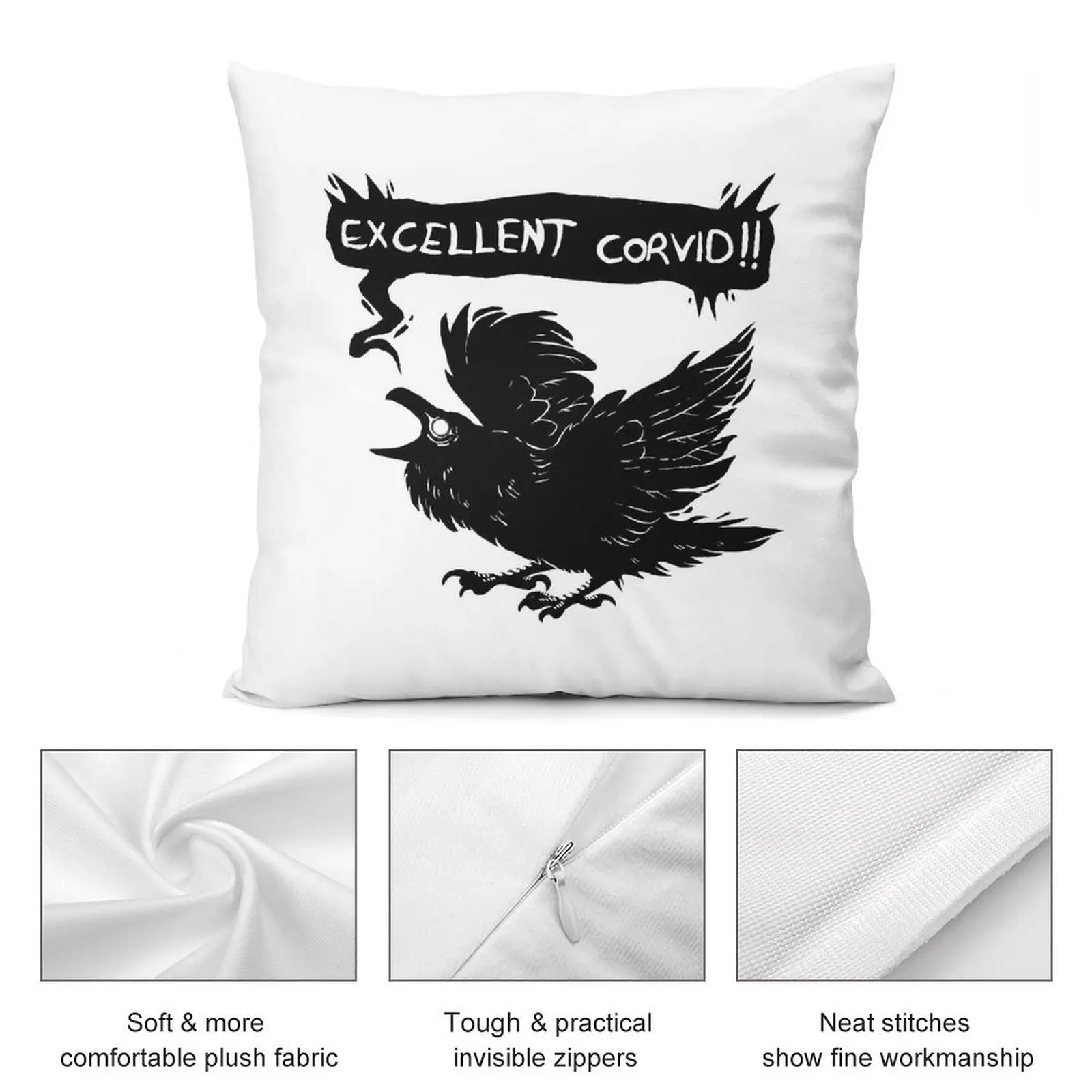 Отличные декоративные подушки corvid для детской гостиной