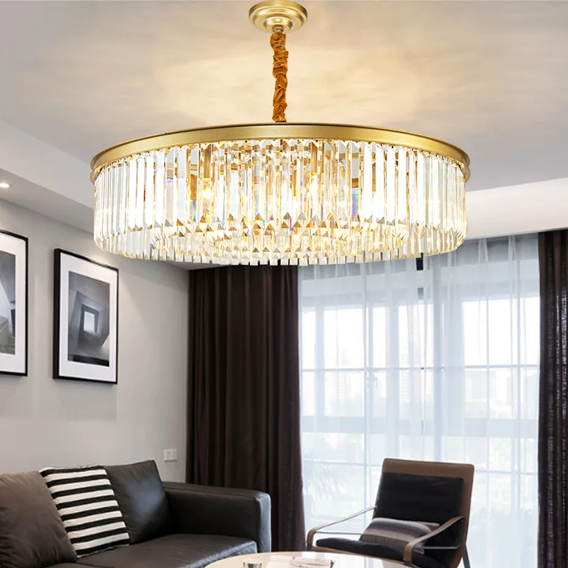 

Светодиодная подвесная люстра-светильник, современное роскошное художественное оформление для гостиной с искусственным дизайном, лампа-подвеска с кристаллами К9