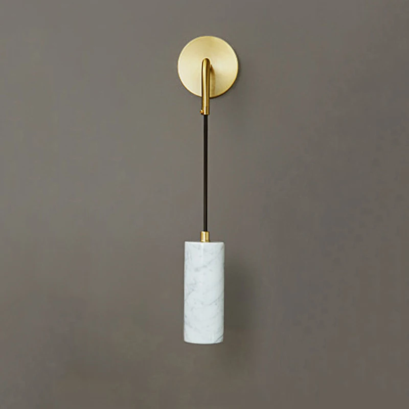 

Роскошный настенный светильник из зеленого мрамора для гостиной, домашнего декора, скандинавский простой белый прикроватный светильник дл...