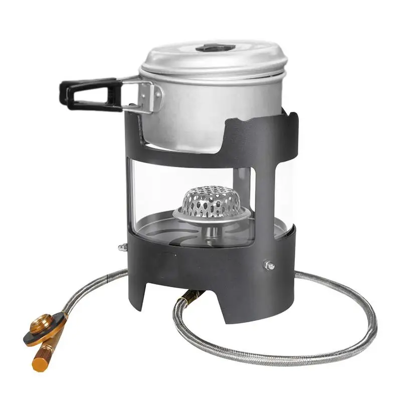 

Small Backpack Stove Outdoor Stove Burner With Wind Baffles Ultralight Hiking Stove Outdoor Propane Camp Stove Pocket Stove