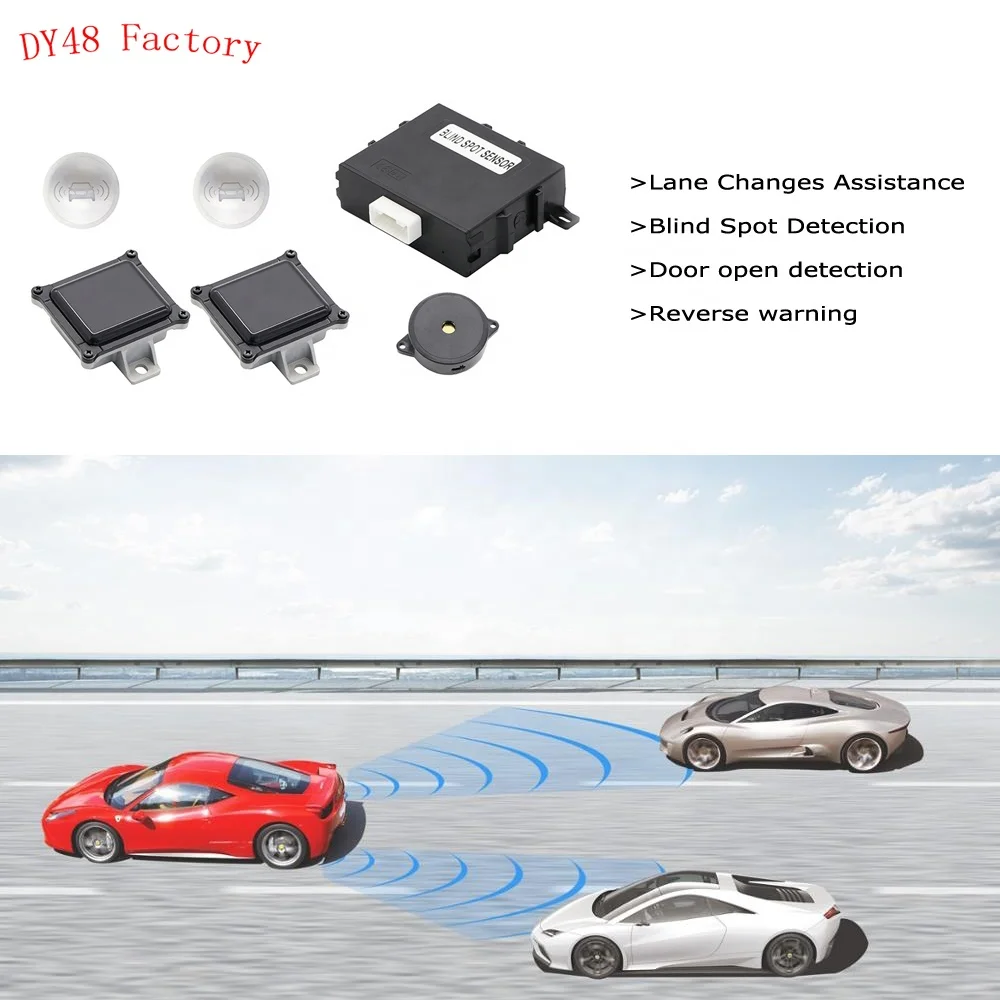 

Car Blind Spot Sensor 24 GHZ Microwave Blind Spot Detection System with 25m Detection Distance