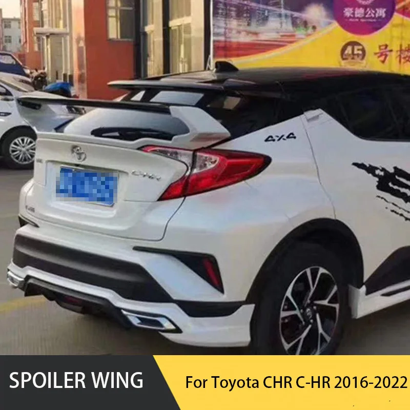 

Для Toyota CHR C-HR 2016 2017 2018 2019 2020 2021 2022 задний спойлер для багажника крылья из АБС-пластика комплект аксессуаров для внешнего корпуса