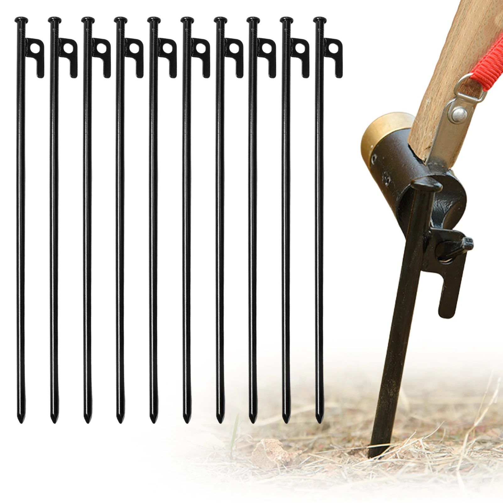 

Metal Tent Pegs Metal Tent Stake Pegs For Outdoor Activities Heavy Duty Steel Tent Stake Spikes Suitable For Various Ground 8