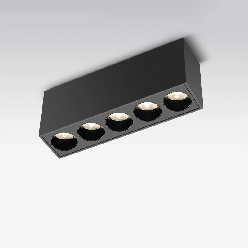 

No Main Light Designer Strip Linear Light Porch Living Room Household Grille Light Anti-glare Light LED Ceiling Spotlight 10Head