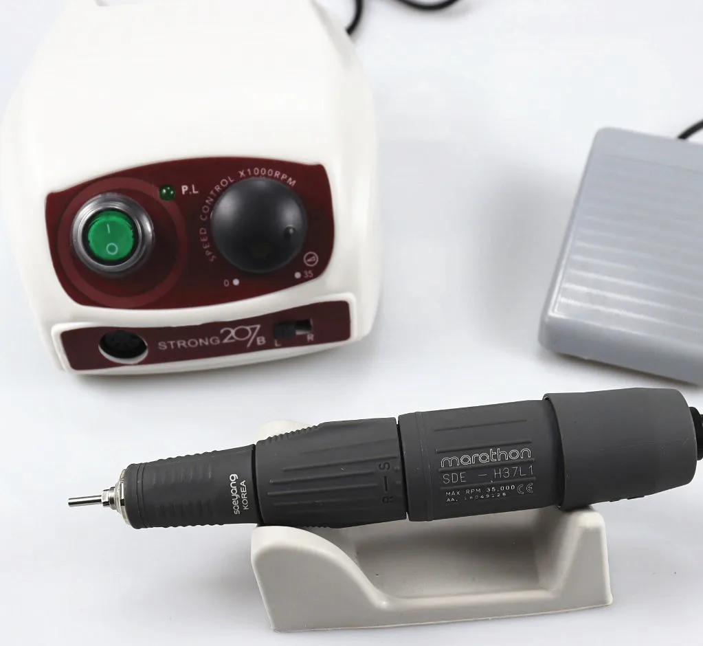 

Electric Nail Drill Strong 210 65W SDE-H37L1 Manicure Machine Pedicure Kit Strong Nails Art Tool Handpiece Nail File Equipment