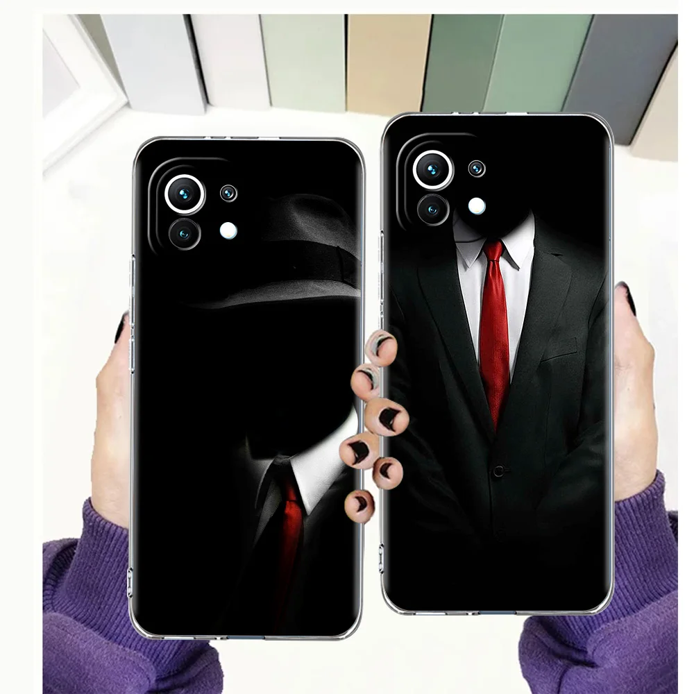 

Man Suit Shirt Tie Case for Xiaomi Poco F3 X3 X4 GT NFC M3 Mi 9T 11 Ultra 11X 11i Note 10T Pro Lite 5G Soft Transparent Cover