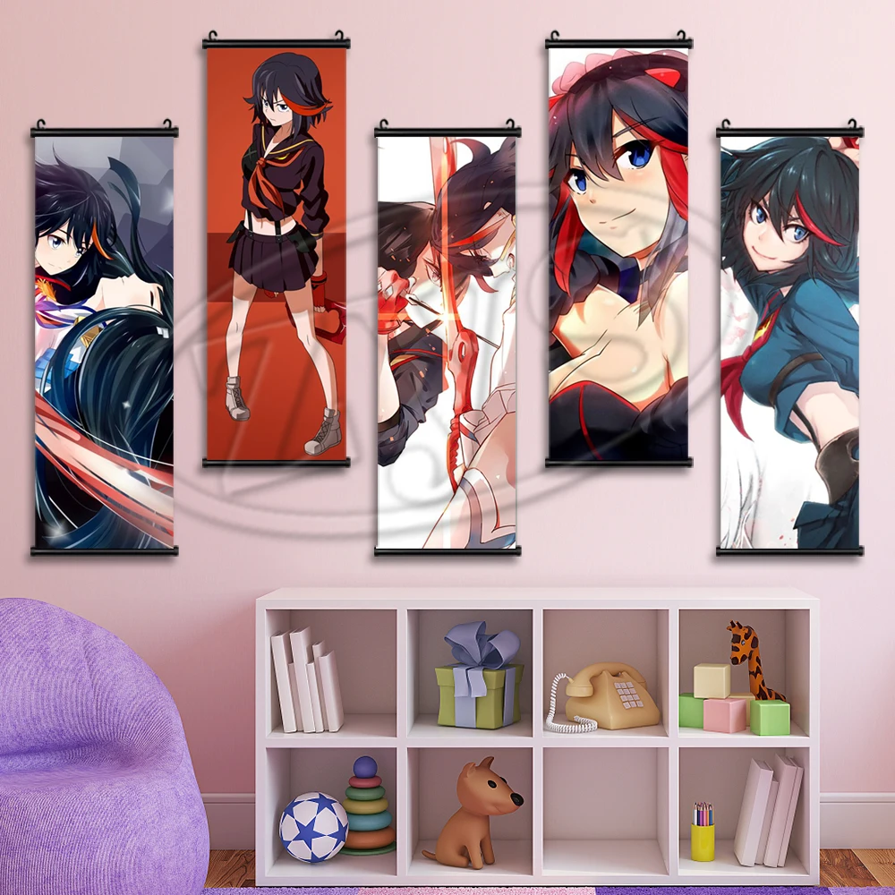 

Модульный плакат из аниме на холсте KILL La KILL, домашний декор, картины с HD-печатью, Классические Висячие свитки, картины для гостиной, настенны...