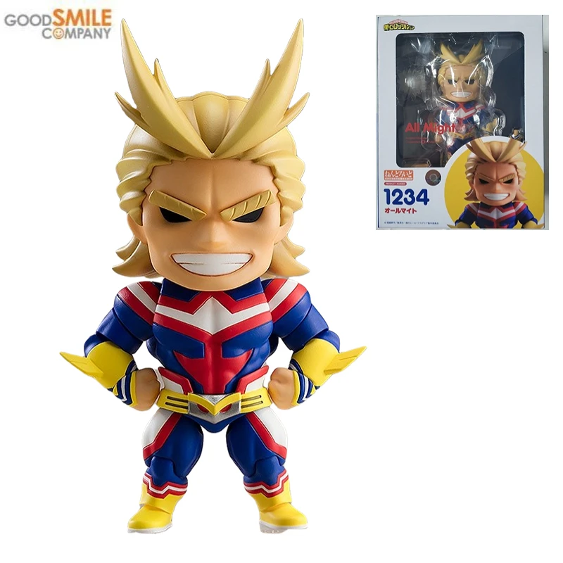 

GSC Nendoroid Anime Peripheral Movable Q Version Figure Hero Academia 1234 All Might Gift Ornament Collectibles Model